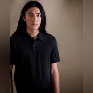 Banana Republic Men’s Luxury Touch Polo Black Size Medium
